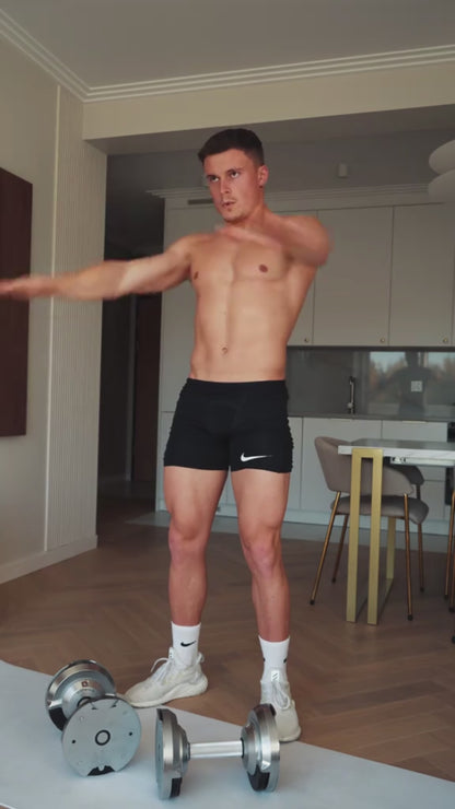 Halteres 41,5 Kg ajustáveis em aço inoxidável